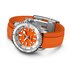 Breitling horloge met een kast in staal, met een wijzerplaat in het oranje en een diameter van 36 mm - thumb