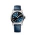 Longines horloge met een kast in staal, met een wijzerplaat in het blauw en een diameter van 37 mm - thumb
