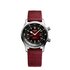 Longines horloge met een kast in staal, met een wijzerplaat in het rood en een diameter van 36 mm - thumb