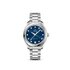 Omega horloge met een kast in staal, met een wijzerplaat in het blauw met briljant en een diameter van 34 mm - thumb