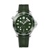 Omega horloge met een kast in staal, met een wijzerplaat in het groen en een diameter van 42 mm - thumb
