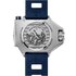 Omega horloge met een kast in staal, met een wijzerplaat in het blauw en een diameter van 55 x 45 mm - thumb