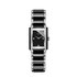 Rado horloge met een kast in staal, met een wijzerplaat in het zwart met briljant en een diameter van 22.7 x 33.1 mm - thumb