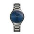 Rado horloge met een kast in keramiek, met een wijzerplaat in het blauw en een diameter van 39 mm - thumb