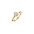 The Exclusive Collection verlovingsring in geel goud 18kt met ovalen diamant van 0,32 karaat als hoofdsteen omringd door briljanten van 0,22 karaat - thumb