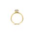 The Exclusive Collection verlovingsring in geel goud 18kt met ovalen diamant van 0,32 karaat als hoofdsteen omringd door briljanten van 0,22 karaat - thumb