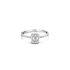 The Exclusive Collection verlovingsring in wit goud 18kt met emerald diamant van 0,30 karaat als hoofdsteen omringd door briljanten van 0,25 karaat - thumb