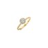 The Exclusive Collection verlovingsring in geel goud 18kt met briljant (ronde diamant) van 0,30 karaat als hoofdsteen omringd door briljanten van 0,32 karaat - thumb