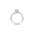 The Exclusive Collection verlovingsring in wit goud 18kt met ovalen diamant van 0,30 karaat als hoofdsteen omringd door briljanten van 0,31 karaat - thumb