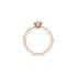 The Exclusive Collection verlovingsring in rosé goud 18kt met ovalen diamant van 0,30 karaat als hoofdsteen omringd door briljanten van 0,24 karaat - thumb