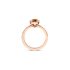 The Exclusive Collection verlovingsring in rosé goud 18kt met bruine cushion diamant als hoofdsteen omringd door briljanten van 0,34 karaat - thumb