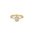 The Exclusive Collection verlovingsring in geel goud 18kt met ovalen diamant van 0,51 karaat als hoofdsteen omringd door briljanten van 0,20 karaat - thumb