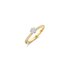 The Exclusive Collection verlovingsring in geel goud 18kt met briljant (ronde diamant) van 0,30 karaat als hoofdsteen omringd door briljanten van 0,14 karaat - thumb