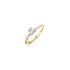 The Exclusive Collection verlovingsring in geel goud 18kt met emerald diamant van 0,43 karaat als hoofdsteen omringd door briljanten van 0,14 karaat - thumb