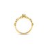 The Exclusive Collection verlovingsring in geel goud 18kt met briljant (ronde diamant) van 0,25 karaat als hoofdsteen omringd door briljanten van 0,19 karaat - thumb