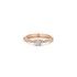 The Exclusive Collection verlovingsring in rosé goud 18kt met briljant (ronde diamant) van 0,25 karaat als hoofdsteen omringd door briljanten van 0,19 karaat - thumb