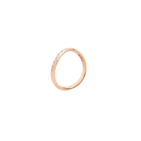 DoDo ring in rosé goud 9kt met briljant van 0,09 karaat