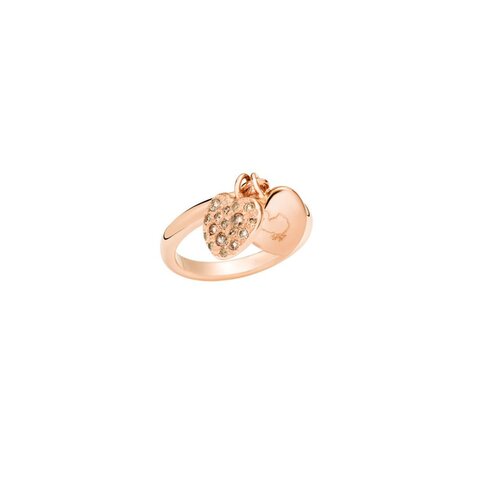 DoDo ring in rosé goud 9kt met bruine briljant van 0,21 karaat