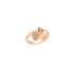 DoDo ring in rosé goud 9kt met bruine briljant van 0,21 karaat - thumb