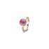 Bigli ring in rosé goud 18kt met amethist & robijn omringd door briljanten van 0,02 karaat - thumb