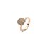 Bigli ring in rosé goud 18kt met bruine briljant van 0,94 karaat - thumb