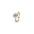 Bigli ring in rosé goud 18kt met quartz rutile omringd door briljanten van 0,02 karaat - thumb