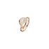 Bigli ring in rosé goud 18kt met bergkristal & parelmoer - thumb
