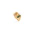 Ole Lynggaard ring in geel goud 18kt met quartz rutile + toermalijn groen omringd door briljanten van 0,04 karaat - thumb
