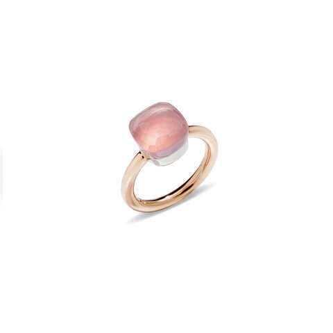 Pomellato ring in rosé goud 18kt met quartz rose