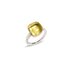 Pomellato ring in wit goud 18kt met quartz lemon omringd door briljanten van 0,73 karaat - thumb