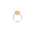 Pomellato ring in wit goud 18kt met quartz lemon omringd door briljanten van 0,73 karaat - thumb