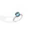Pomellato ring in wit goud 18kt met topaas blauw & agaat omringd door briljanten van 0,46 karaat - thumb
