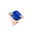 Pomellato ring in rosé goud 18kt met lapis lazuli omringd door briljanten van 0,50 karaat - thumb