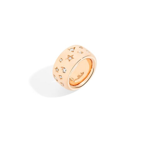 Pomellato ring in rosé goud 18kt met briljant van 0,79 karaat