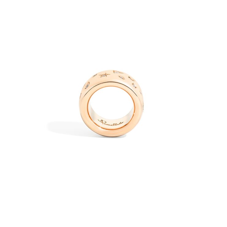 Pomellato ring in rosé goud 18kt met briljant van 0,79 karaat