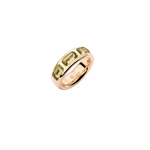 Pomellato ring in rosé goud 18kt met peridoot