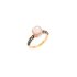 Pomellato ring in rosé goud 18kt met maansteen omringd door bruine briljanten van 0,48 karaat - thumb