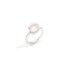 Pomellato ring in wit goud 18kt met quartz white omringd door briljanten van 0,10 karaat - thumb