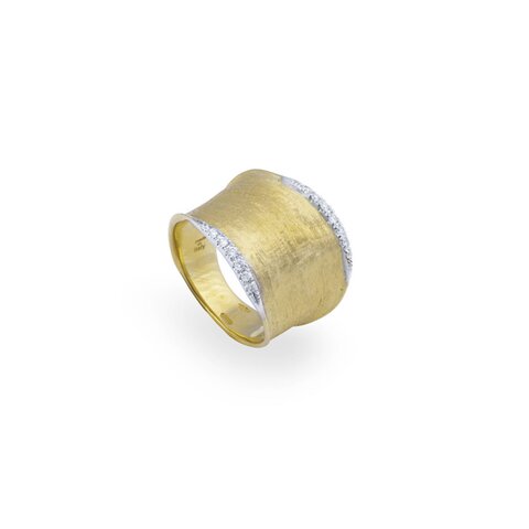 Marco Bicego ring in geel goud 18kt met briljant van 0,14 karaat