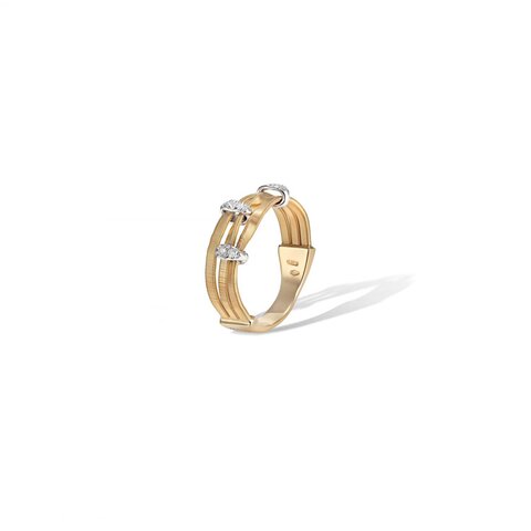 Marco Bicego ring in geel goud 18kt met briljant van 0,05 karaat