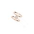 Messika ring in rosé goud 18kt met briljant van 0,10 karaat als hoofdsteen omringd door briljanten van 0,05 karaat - thumb