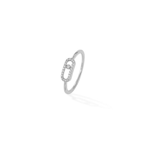 Messika ring in wit goud 18kt met briljant van 0,09 karaat
