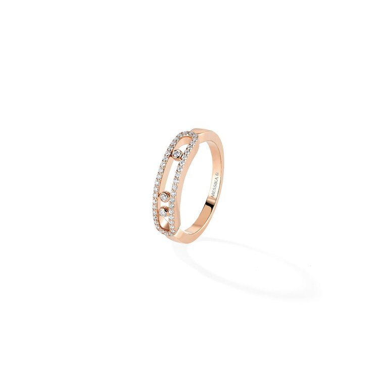 Messika ring in rosé goud 18kt met briljant van 0,25 karaat