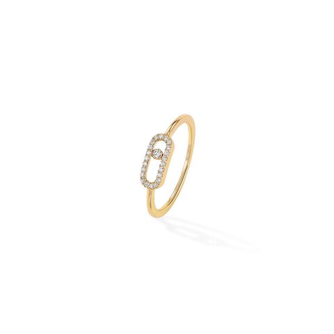 Messika ring in geel goud 18kt met briljant van 0,09 karaat