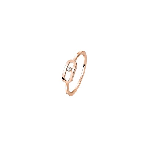 Messika ring in rosé goud 18kt met briljant van 0,02 karaat