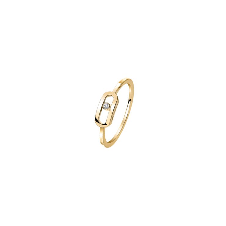 Messika ring in geel goud 18kt met briljant van 0,02 karaat