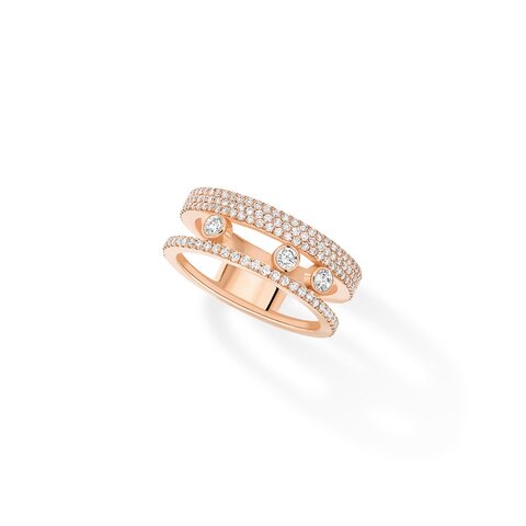Messika ring in rosé goud 18kt met briljant van 0,65 karaat