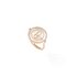 Messika ring in rosé goud 18kt met parelmoer omringd door briljanten van 0,18 karaat - thumb