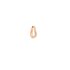DoDo oorring in rosé goud 9kt met briljant van 0,04 karaat - thumb