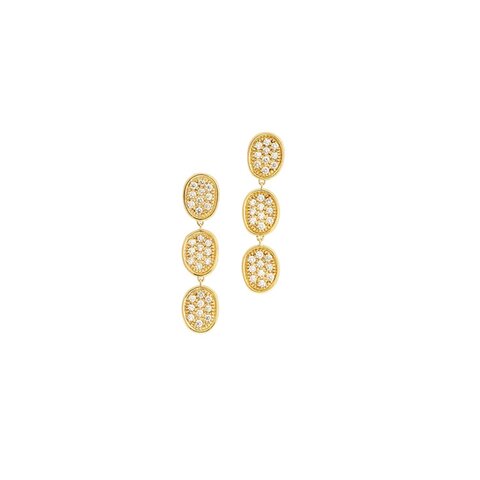 Marco Bicego oorringen in geel goud 18kt met briljant van 1,20 karaat